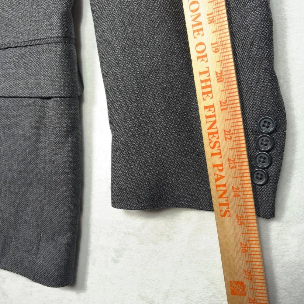 Jos A Bank‎ Mens 44R Gray 100% Wool Two Button Blazer Sport Coat Jacket